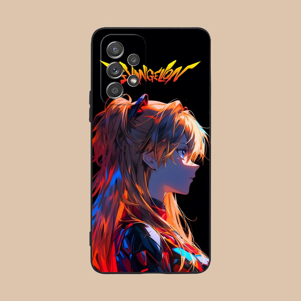 Funda de Teléfono Móvil Anime EV Asuka para Samsung Galaxy A56 55 54 53 52 51 36 35 34 23 16 15 5G Funda Colorida Funda Bonita Lujo