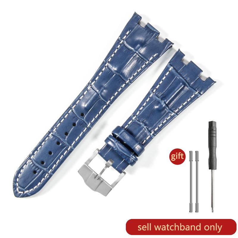 Cinturino Orologio in Pelle di Mucca Primo Strato per AP Aibi 15703 26471 26474 Serie Royal Oak Offshore 28mm Accessori Orologio per Uomo CinturinoMN