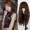 Europe, America and Other New Wigs, Women's Long Curly Hair, Corn Permed Wig, Full Head Cover Type Fiber Wig, Spot.