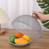 2 Peças Tampa de Alimentos de Aço Inoxidável Resistente Tenda de Alimentos com Malha Fina Redonda Mesa ao Ar Livre Rede Guarda-chuva para Alimentos Suprimentos de Cozinha