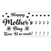 5pcs Mother's Day decorations Happy father Balloon Stickers Gold Black DIY ballons stickers Mother Birthday Party Decoration