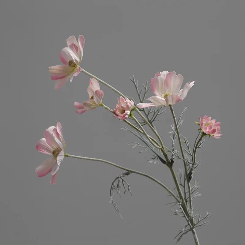 60CM Gesang Chrysanthemum Artificial Flower Pastoral Home Interior Decoration Wedding Ornament Flower Arrangement