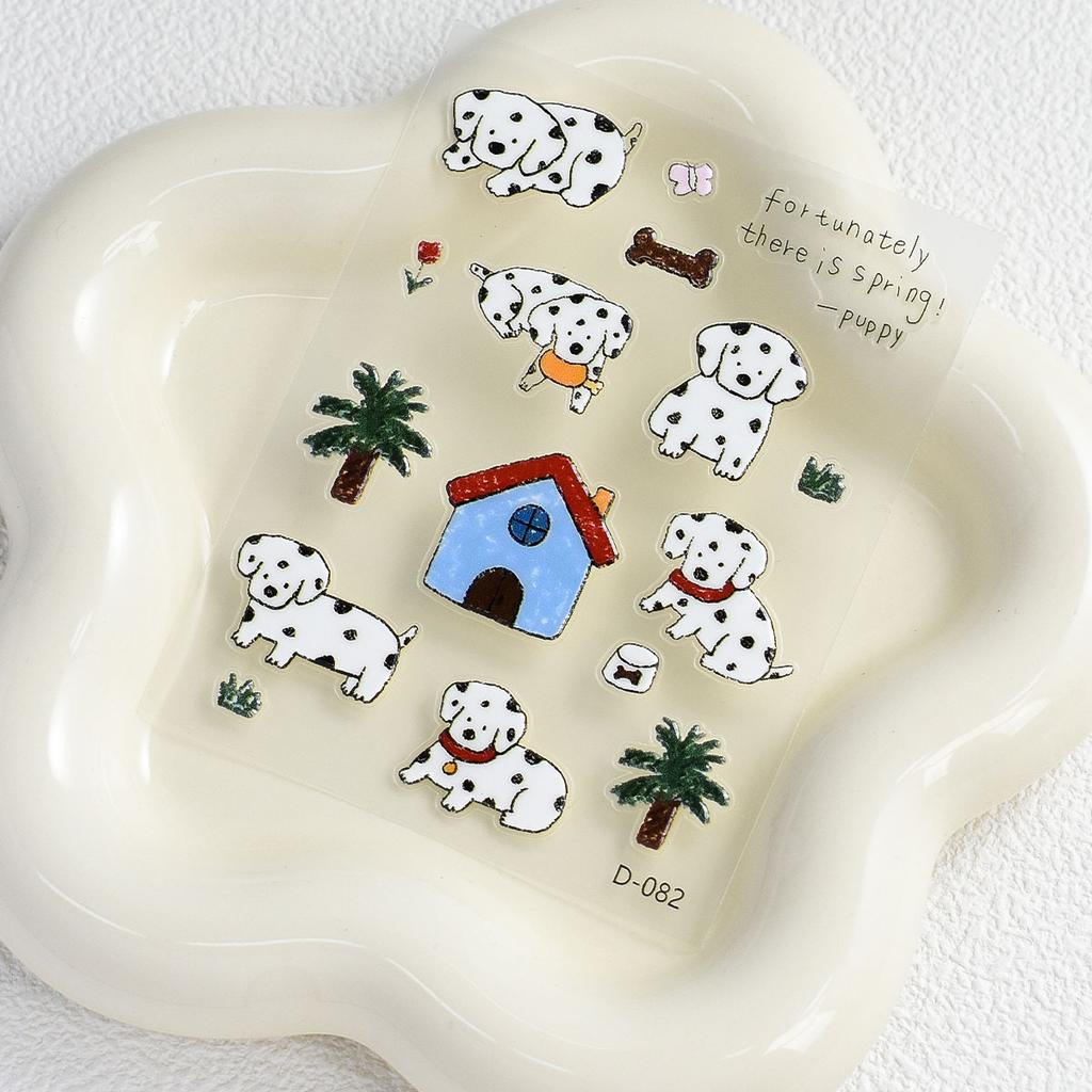New Cartoon Jelly Cute Sticker Animal Puppy Mobile Phone Notebook Water Cup DIY Decoration Sticker