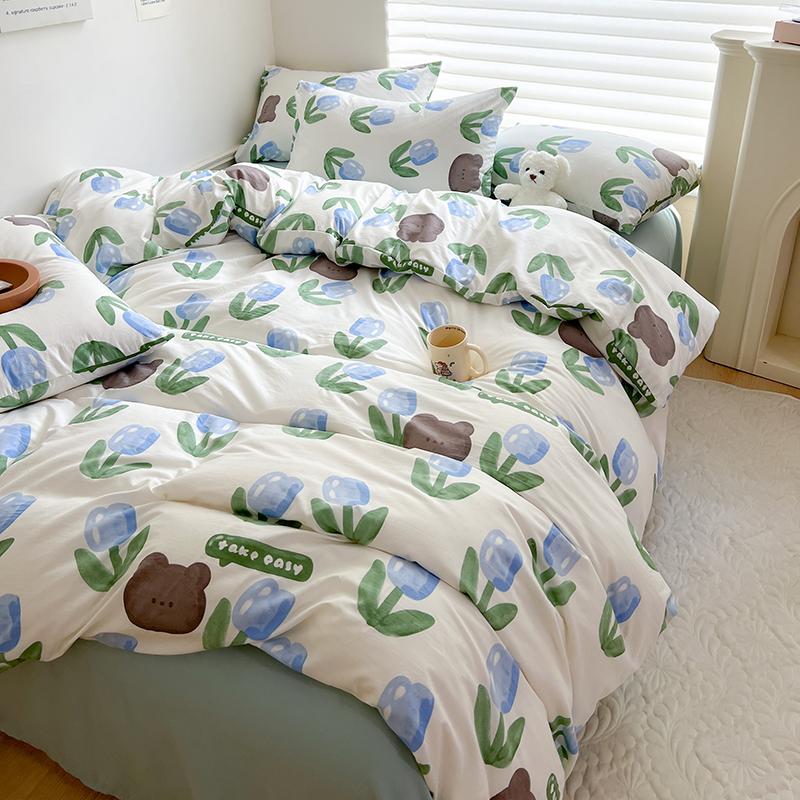 Skin-friendly Duvet Covers Cartoon Style Bed Covers Funda Nordica Soft Comforter Covers Adults/Kids Quilt Cover(No Pillowcase)