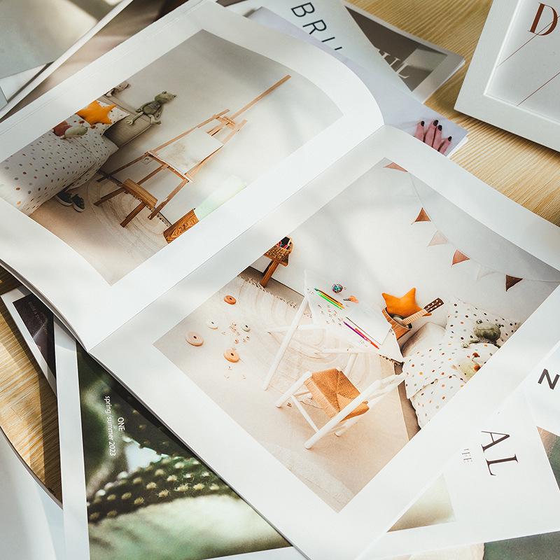 Minimalist English Magazine-Style Background Props for Live Broadcast & Street Photography, Model Room & Homestay Decor