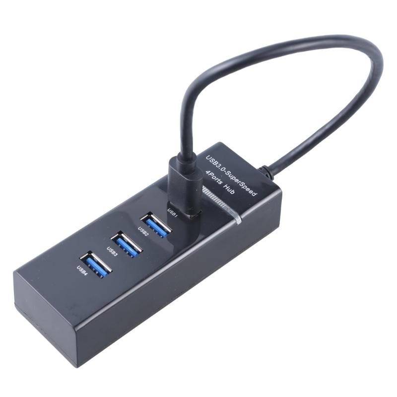 Versatile 4Port USB 3.0 Data Hub with Fast Transfer  USB 3.0 Hub Splitter for Computers Laptop USB Adapter,USB Extender