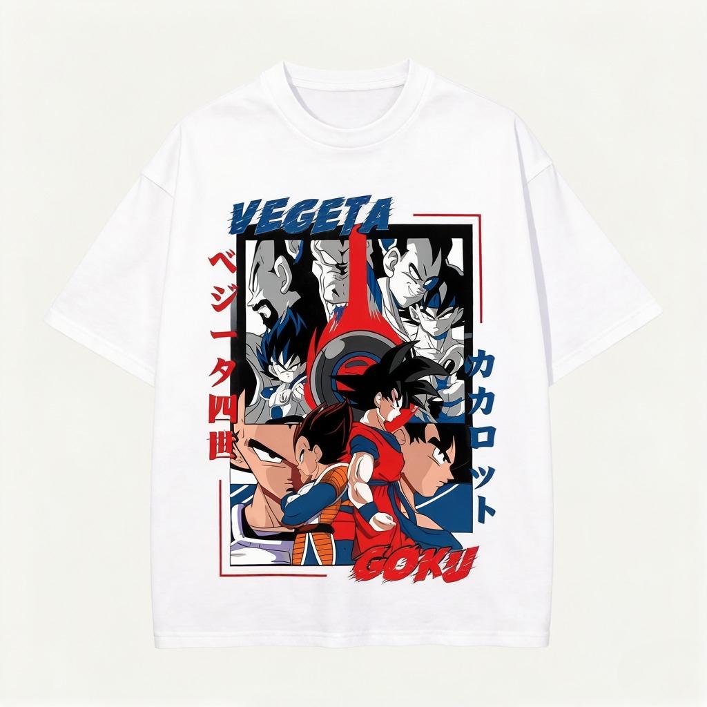 Summer Arrival Dragon Ball Son Goku Vintage Washed Cotton  T Shirt Unisex Men Women Casual Print Tee