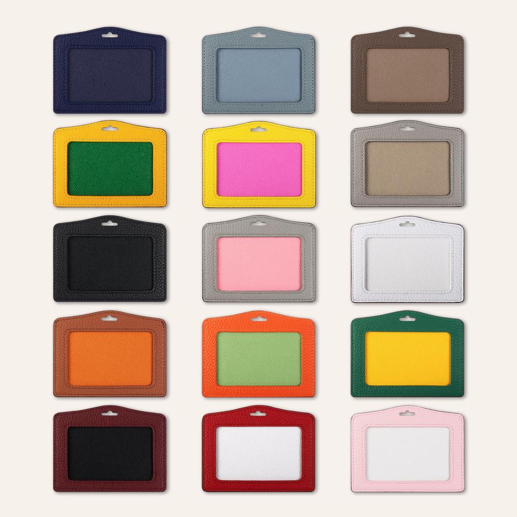 [COGURE] Cogure Genuine Leather ID Card Holder ID Card Case Pass Case Shrink Calf Leather Unisex High-Quality Handmade Gift Box Included Horizontal Et