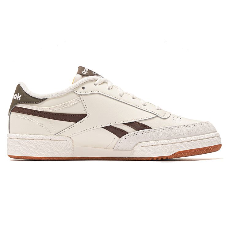 Reebok Club C Revenge Sport Fritid Retro Slitesterke Lavsko Unisex Sneakers Beige Brun 100070018