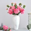 65CM Single 3-head Dahlia Artificial Flower Nordic Wedding Decoration Road Guide Home Interior Decoration Photography Props