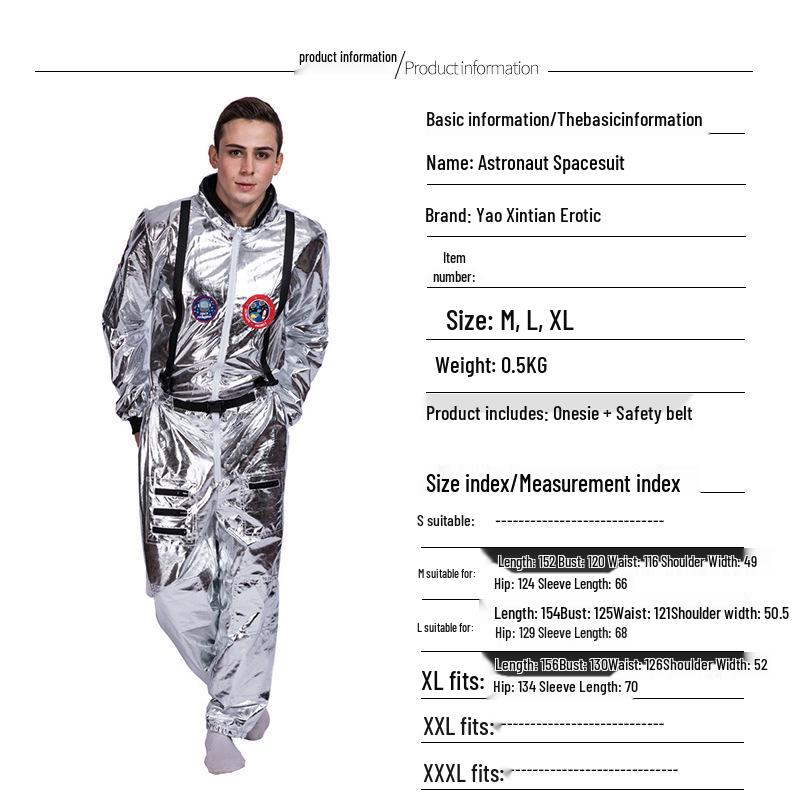 Astronaut Piloot Halloween Kostuum: Ruimtepak Rollenspel Outfit voor Kinderen en Volwassenen