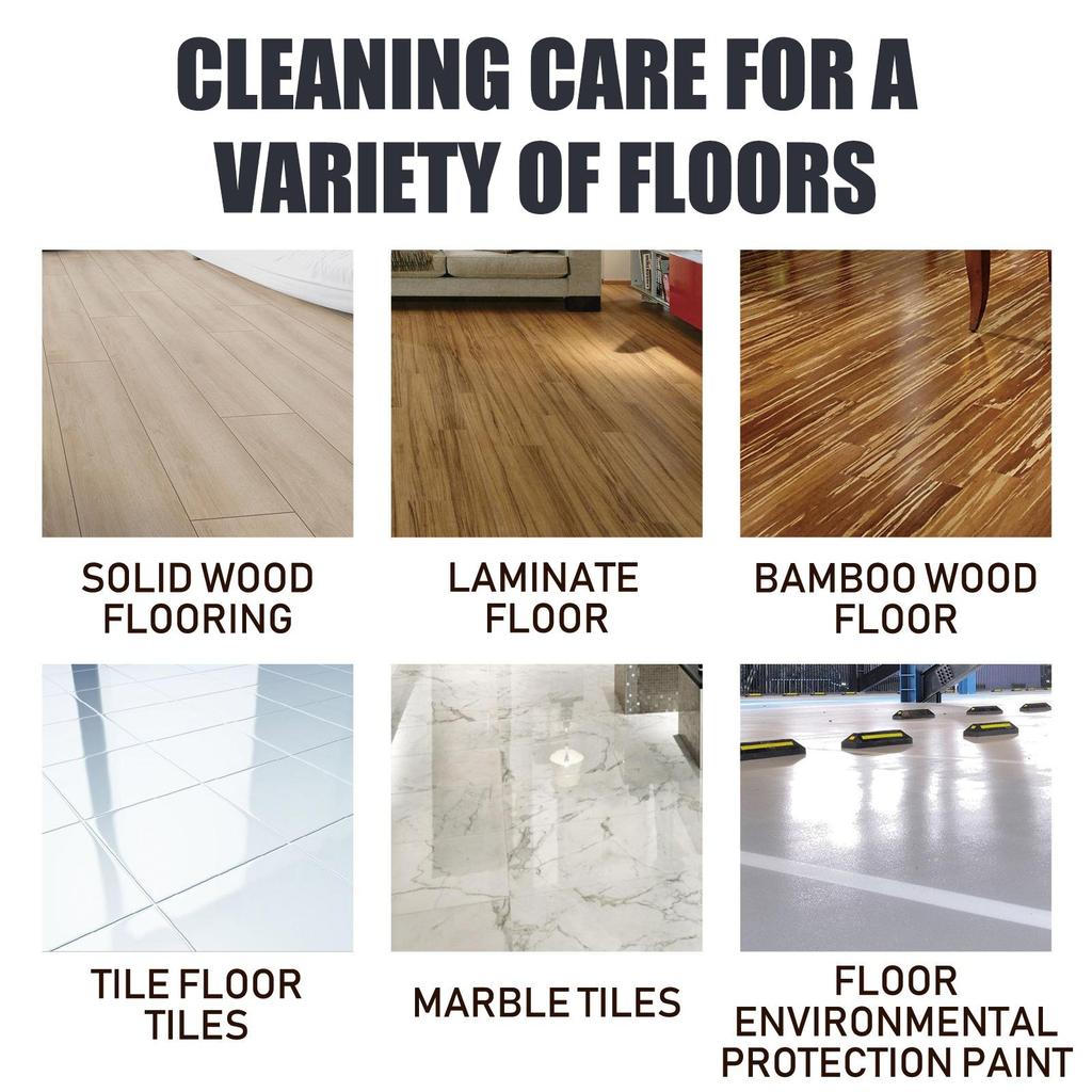 Jakehoe Floor Cleaner Wood Floor Marble Floor Powerful Stain Remover Brightening and Polishing Cleaner