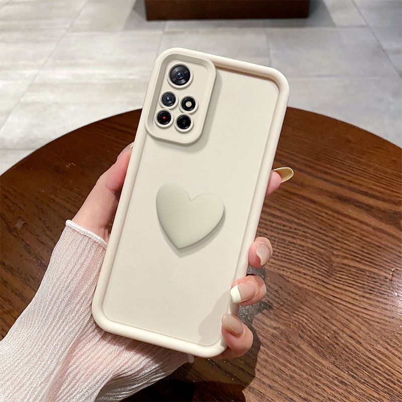 A 25 15 55 35 Cute Love Heart Silicone Case For Samsung Galaxy A55 A35 A25 A15 A05S 4G 5G S24 Plus Ultra Women Matte Back Cover