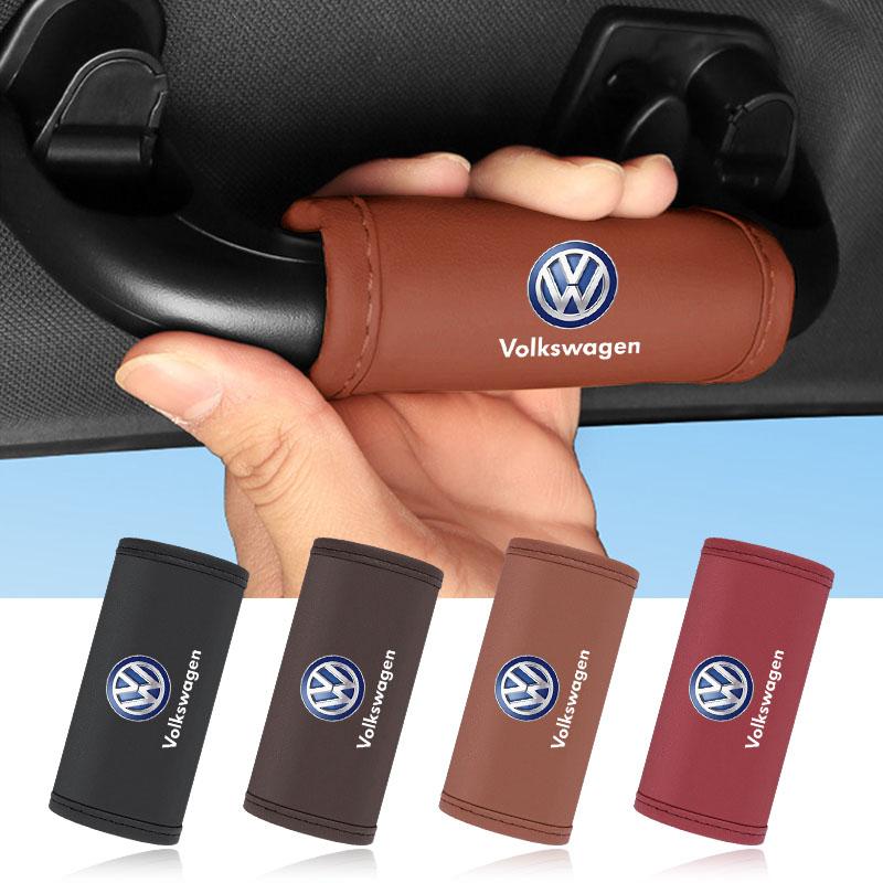 Maniglia Interna Porta Auto in Pelle Manicotto Protettivo Morbido Anti Graffio Per Volkswagen CC Golf 4 6 7 GTI Tiguan Passat B5 B6 B7 Jetta MK5 MK6 Polo