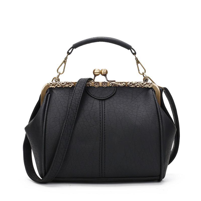 Women Vintage Pillow Designer Crossbody Bag Clip Shoulder Handbag Messenger Bags Female PU Leather Shopping Tote Bags