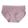 Women's Mid-Waist Breathable Cotton Seamless Tummy Control Japanese Style Panties
