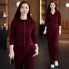 Spring & Autumn Women's Casual Sports Suit: Soft Two-Piece for Moms, Perfect for Jogging, Fitness, Home, & Outdoors