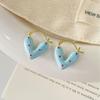 Frühling-Sommer Rote Polka-Dot & Blaue Herz Ohrringe - Frisch, Einzigartig, Hochwertige Accessoires