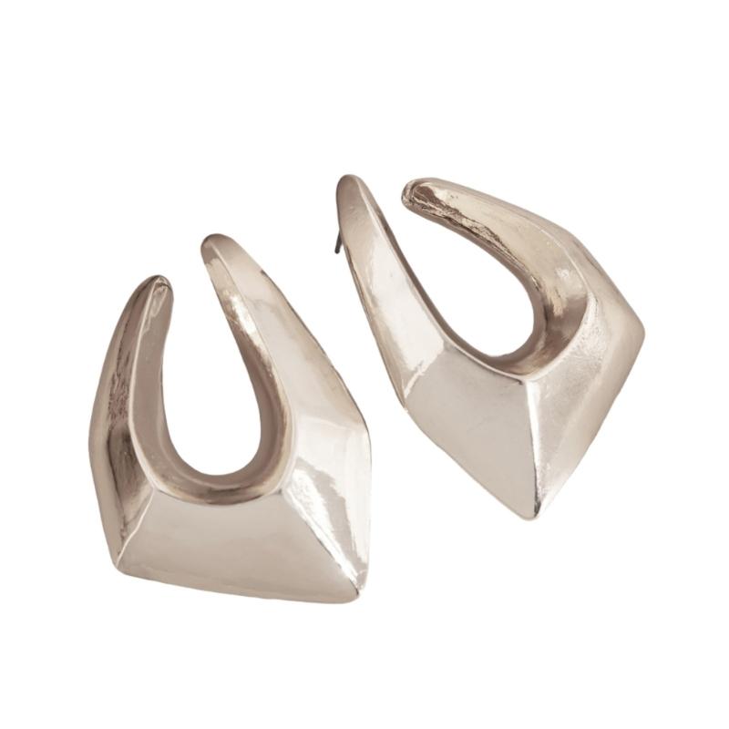 Trendy Alloy Studs Earrings with Distinctive Geometric Pattern Perfect for Women Who Love Statement Jewelry
