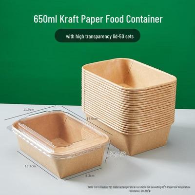 Disposable Kraft Paper Meal Box