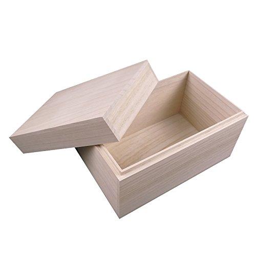 Paulownia Wood Gift Box, S-H2 Size (ideal for Storing Japanese-style Goods)