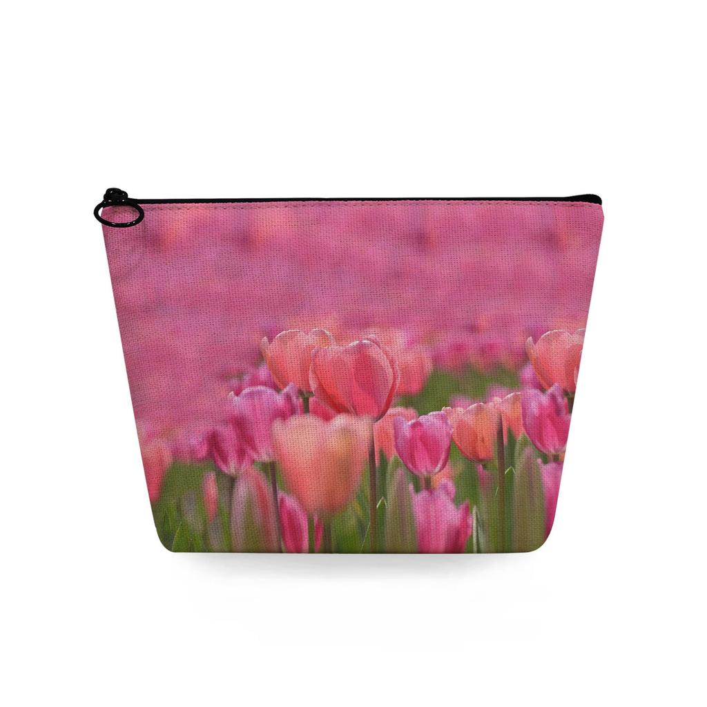 Women Flower Print Cosmetic Bag Toiletries Organize Travel Storage Case 6715