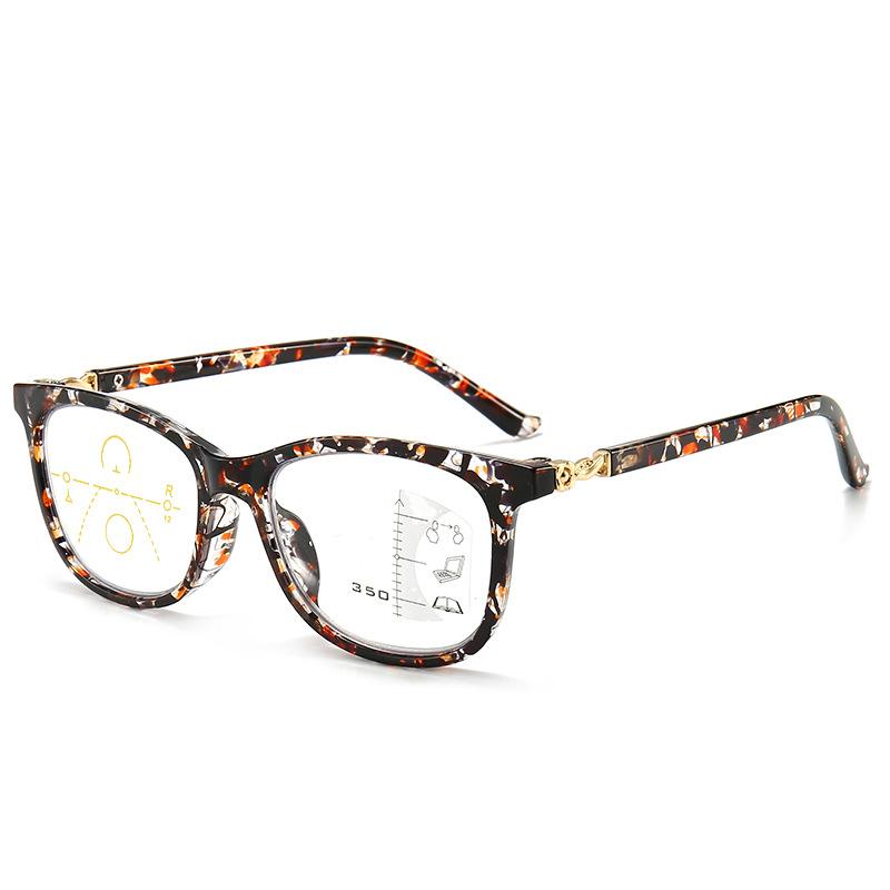 Retro Comfortable Anti-Blue Progressive Multi-Focus Reading Glasses, Men'S And Women'S Large-Frame Large-Channel Smart Glasses