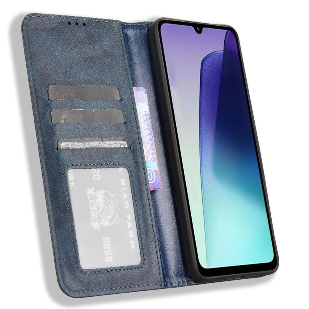 For Xiaomi Poco C75 4G/Redmi 14R 5G/14C 4G/A4 5G Leather Case Wallet Stand Retro Texture Phone Cover