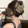 1PC Retro Leopard Print Triangular Grab Clip, Suitable for Women's High-end Hairpins, Fashionable and Personalized Hairpin Headgear