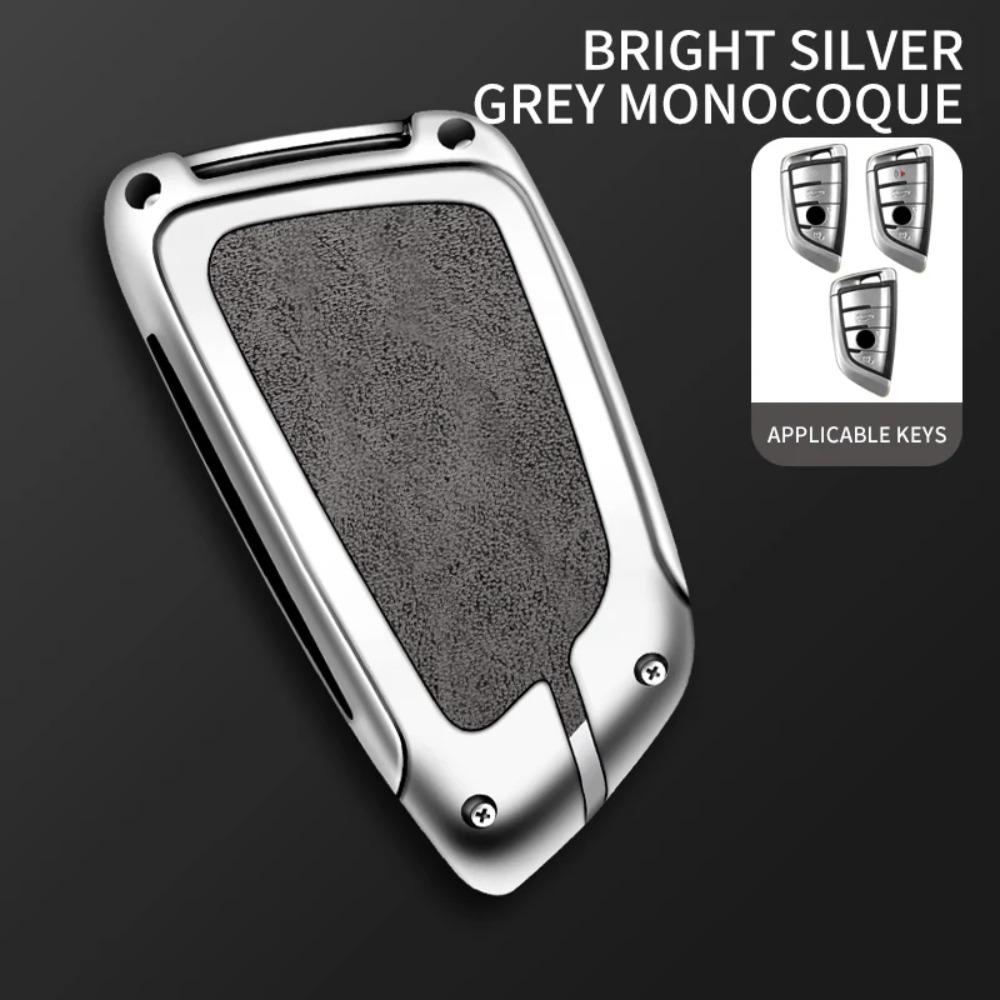 BMW Car Metal Key Case Cover Shell for BMW X1 X3 X5 X6 X7 1 3 5 6 7 Series G20 G30 G11 F15 F16 G01 G02 F48 Key Chain Fob