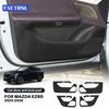 Car Door Anti Kick Pad for Mazda EZ-60 2025 2026, PU Leather Door Panel Protective Sticker, Anti-Stepping Anti-Dirty Guard