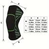 Four-sided Elastic Three-dimensional Knitting Sports Breathable Knee Pads Basketball Running Leggings Outdoor Mountaineering Riding Knitted Knee Pads