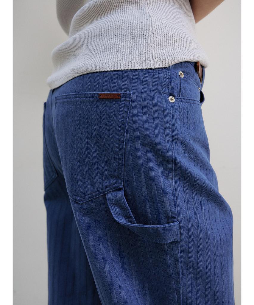 Ninnis [4Nd] Vintage Herringbone Pants (Blue)