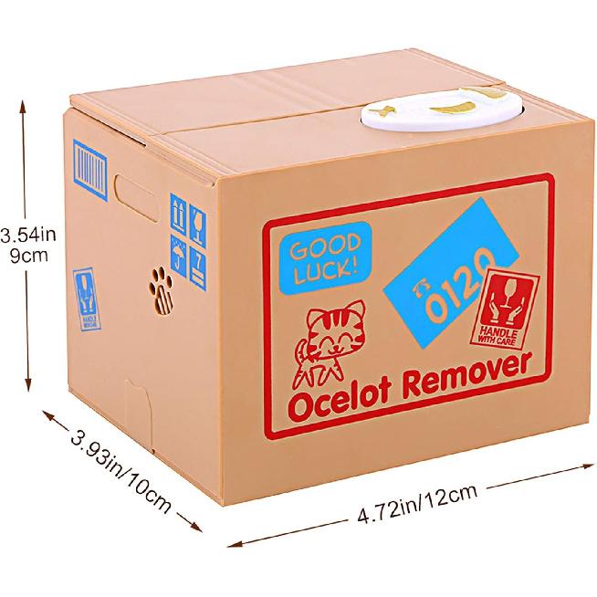 Automatic Money Box, Piggy Bank Auto Cat Stealing Money Piggy Boxes Bank Funny Toys and Gifts for Boys and Girls