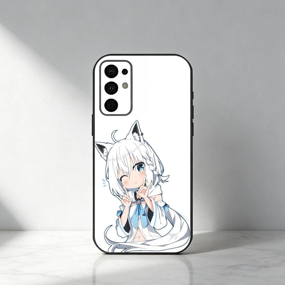 HOLO Shirakami Fubuki  Phone Case For Samsung S25,S24,S21,S22,S23,S30,Ultra,S20,Plus,Fe,Note,5G Black Cover
