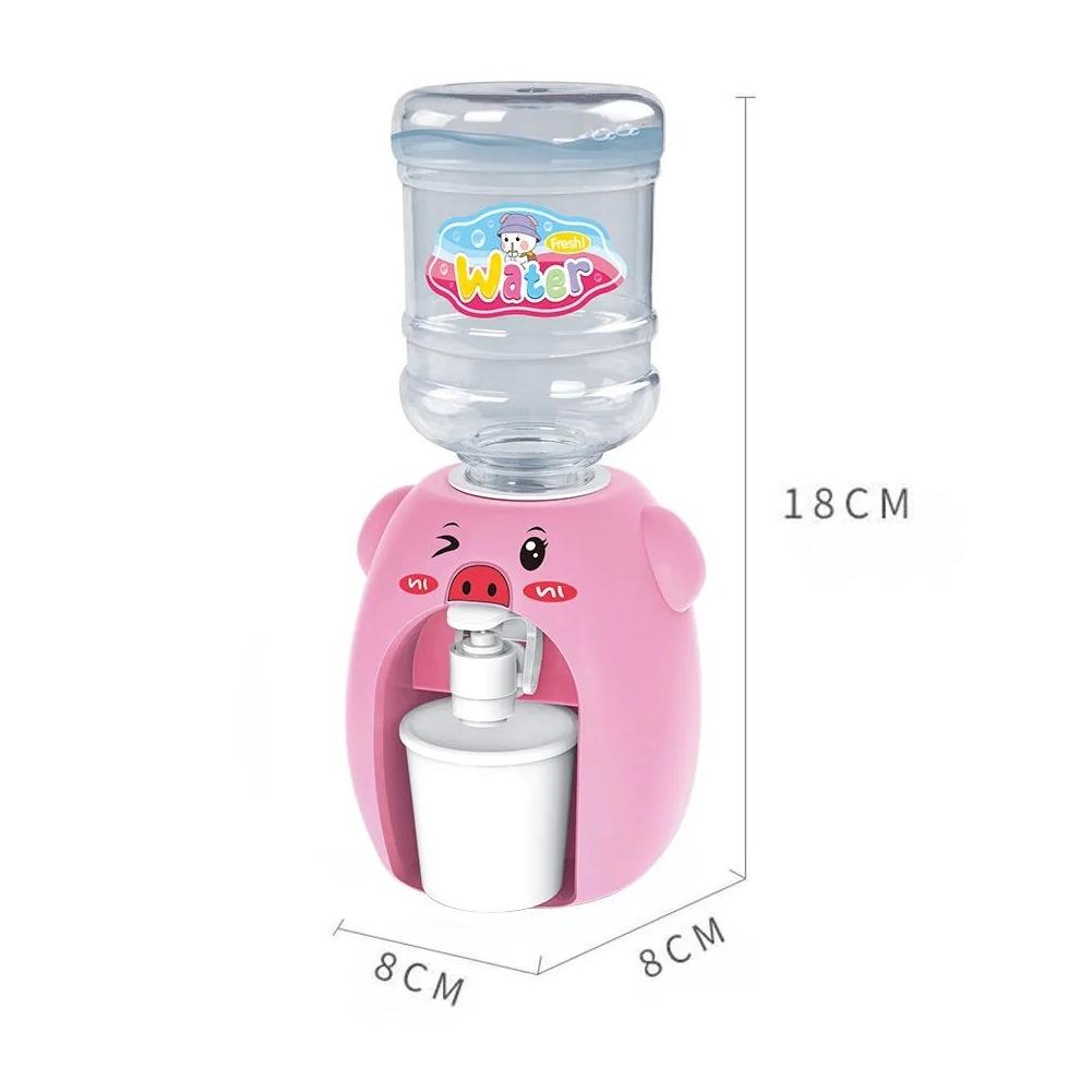 Children's Mini Water Dispenser Toy Fun Yellow Duck Play Machine Beverage Baby House Educationa I5O2