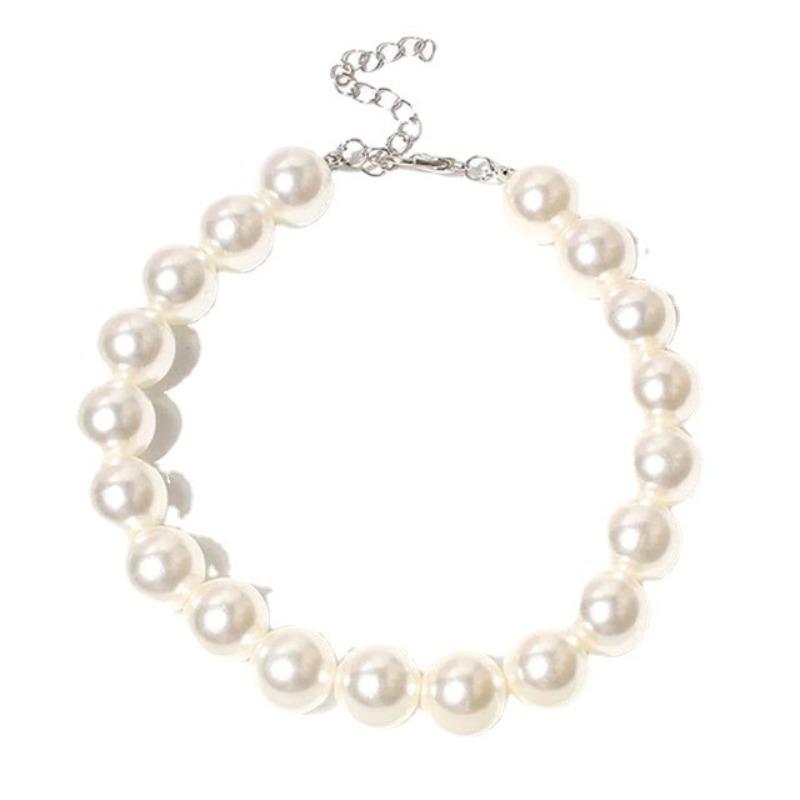 New pet necklace cat pearl collar teddy puppet ins photo pet accessories