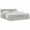 Maison Exclusive - Cadre de lit ottoman avec matelas gris clair 160x200 cm velours