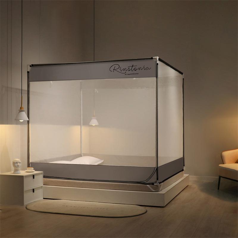 

2024 Newest Square Double Door Mosquito Net Bedding Tent Bedroom Canopy Door Mosquito Nets Window Anti Mosquito 150 180 200c m 120x200x170cm