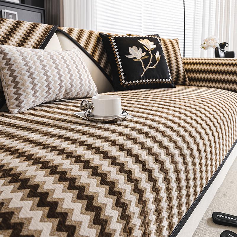 Chenier Sofa Cushion Is Universal In All Seasons, Dirt-Resistant And Non-Slip Seat Cushion, Light Luxury And High-End All-Inclusive Sofa Cover, Cover