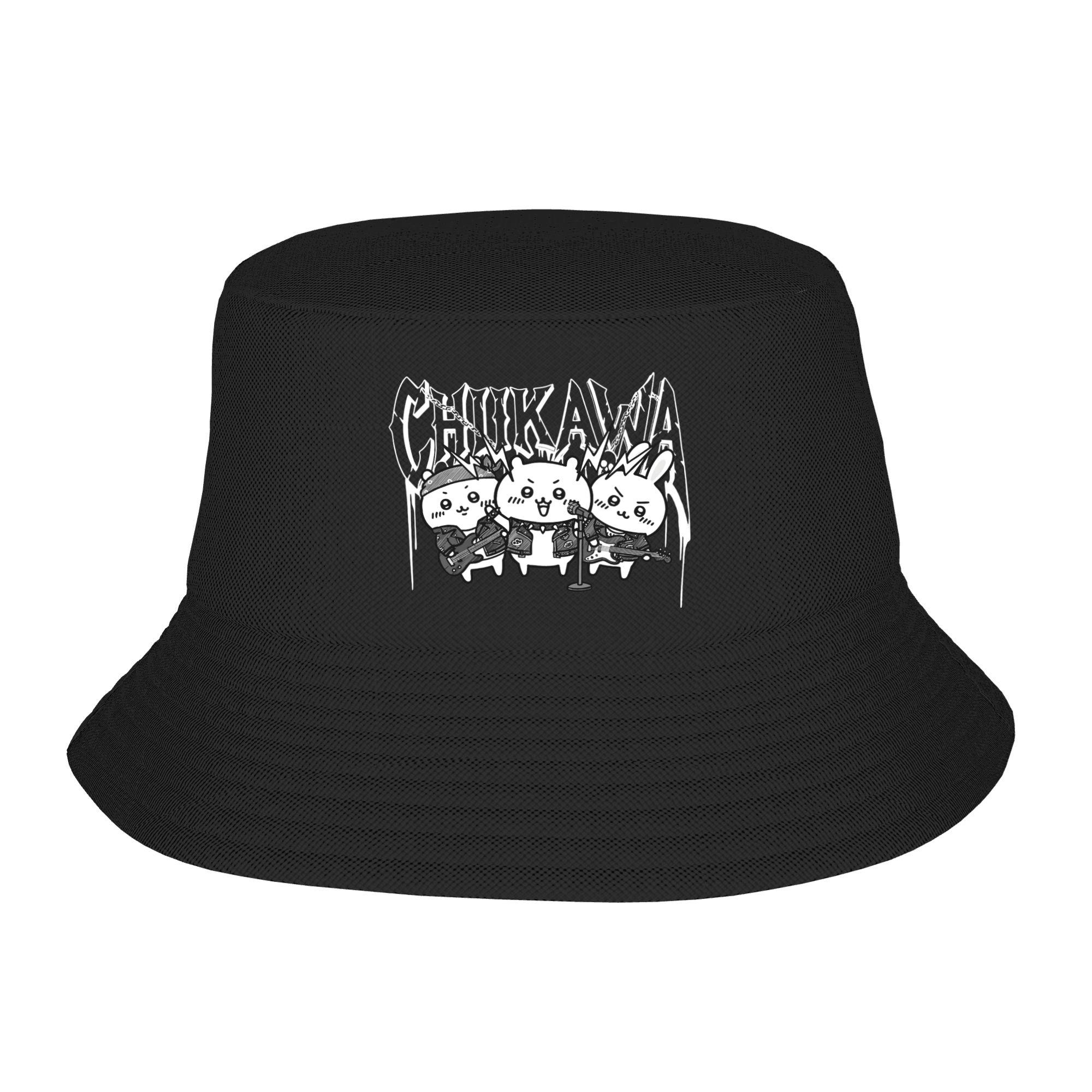 Chiikawas Recognizable Logo Bucket Hat for Teen Summer Vocation  Field Hat Stylish Packable for Outdoor Fishing Hat Bob Hat One Size
