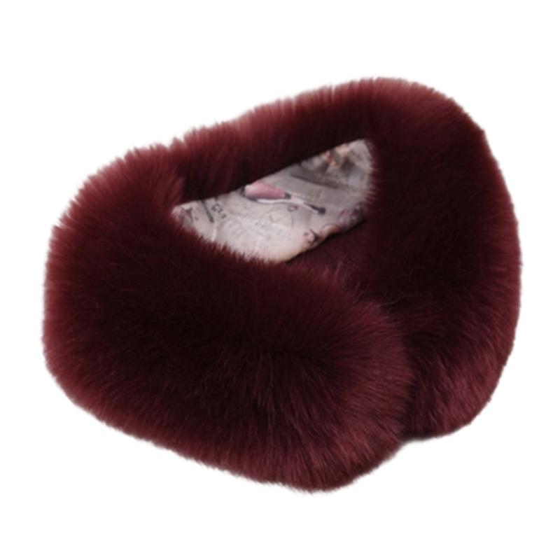 Luxurious Artificial Furs Neck Warmer For Winter Soft Thermally Scarf Fashionable Necks Wrap for Running Cycling