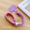 Korea INS Handwoven Adjustable Mobile Phone Universal Lanyard Wrist Strap Outdoor Sports Convenient Safety Anti-drop Rope Women