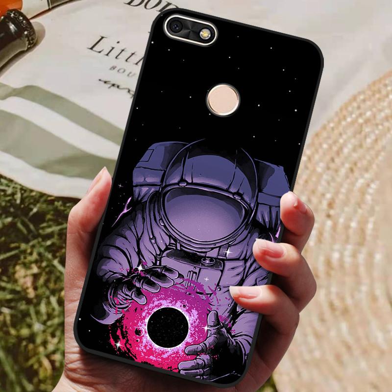 Per Huawei P Smart 5.65 pollici Custodia in TPU Morbido Silicone Lupo Carino Cover Posteriore Custodia per Telefono Per Huawei P Smart 2018 FIG-LX1 Custodia PSmart