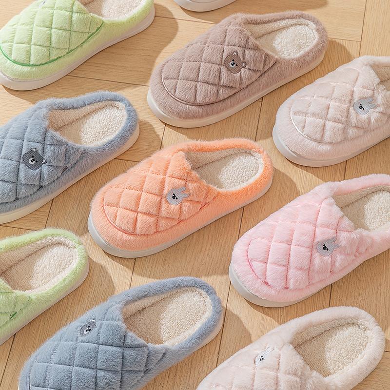 Pineapple Cotton Slippers Cartoon Indoor Shoes Autumn and Winter Home Warm Bed and Breakfast Couple Cotton Slippers