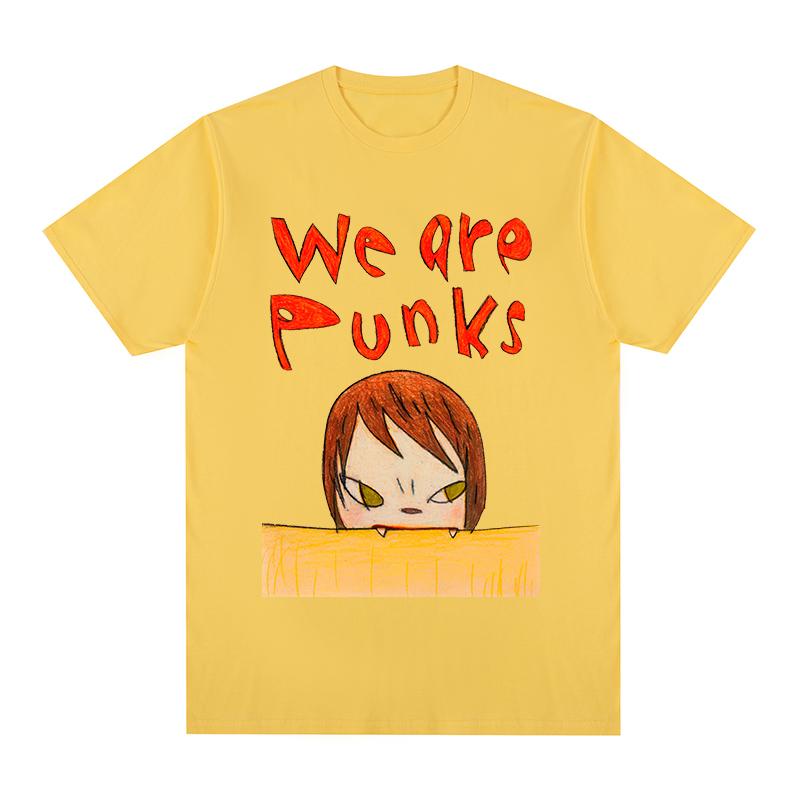 Yoshitomo Nara we are punks t-shirt Baumwolle Herren T-Shirt Neues TEE TSHIRT Damen Oberteile
