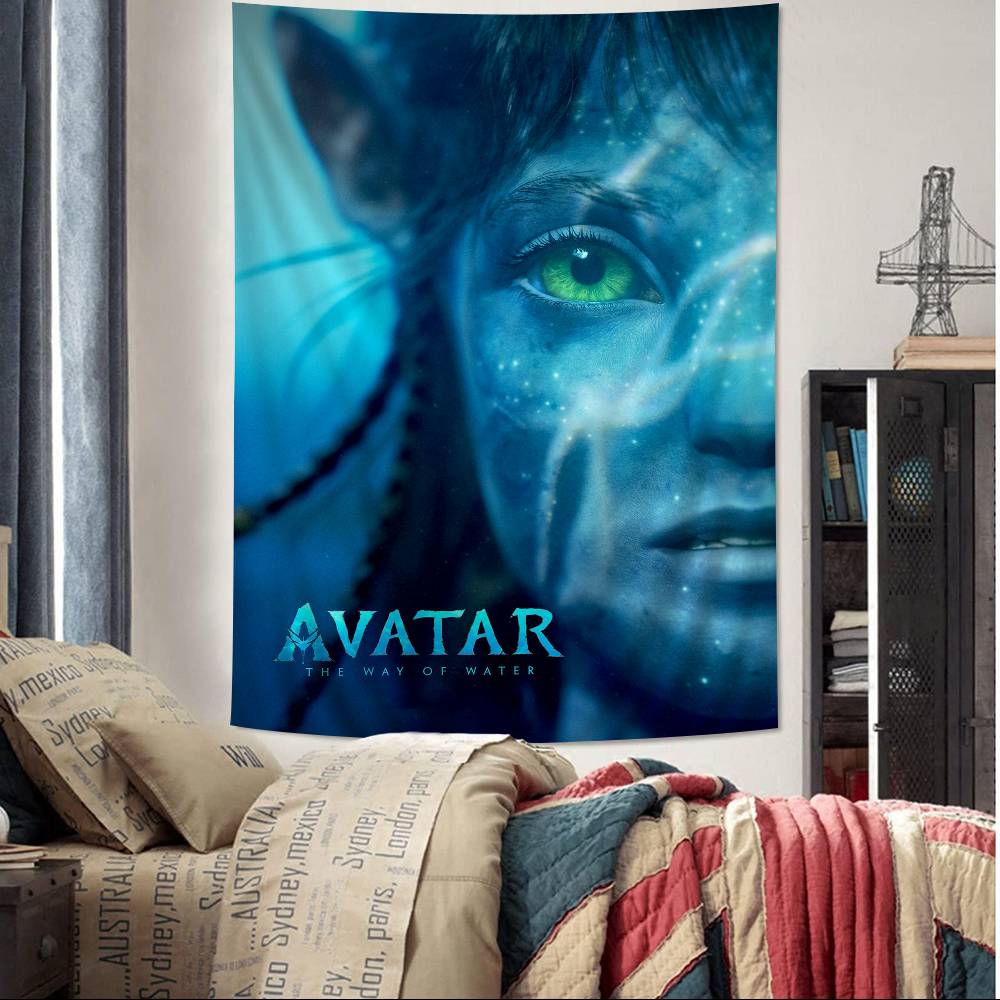 AAvatar TThe WWay OOf WWater Anime Tapestry Hanging Tarot Hippie Wall Rugs Dorm Wall Hanging Sheets