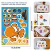 Adorable Ocean Animal Kids Cartoon Interactive Puzzle Diy Sticker Set For Family Fun