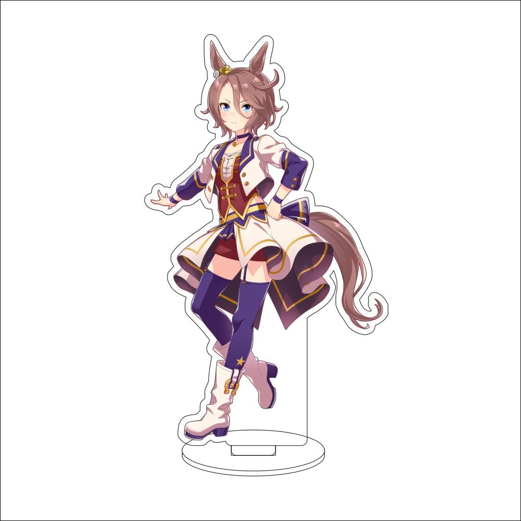 16CM Anime Pretty Derby Cosplay Acrylic Stand Ornaments Taiki Shuttle Grass Wonder Mejiro McQueen Figure Stand Halloween Gifts