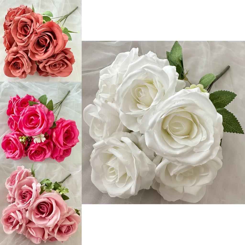Realistic Rose Simulated Flowers For Photography Props And Festive Decor